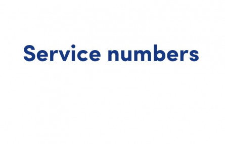 service numbers3